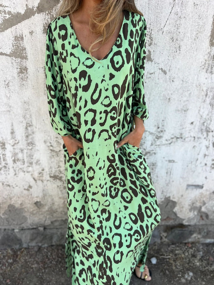 Fiona | Rochie lungă imprimată