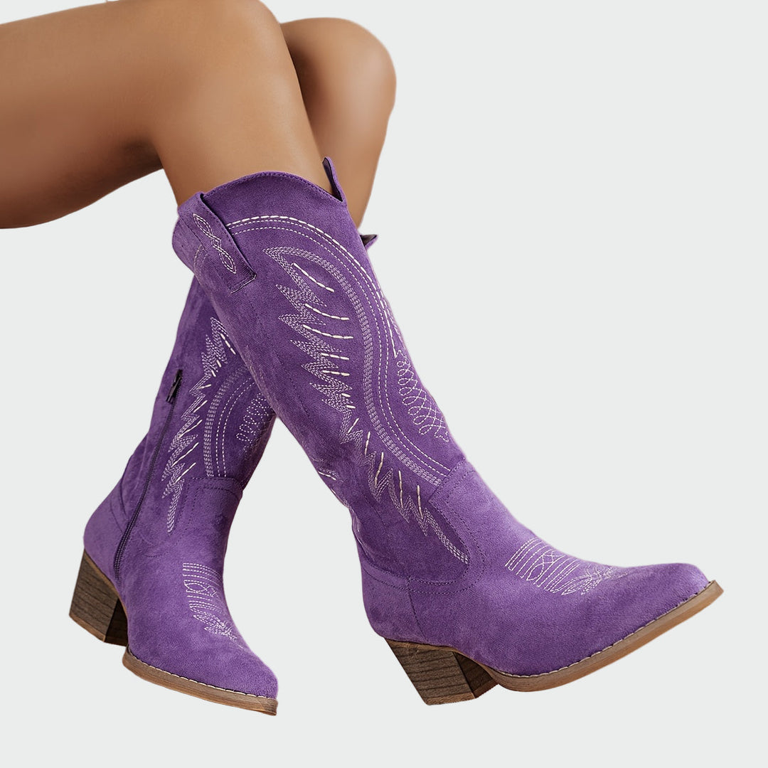 Biserka - Botine vestice brodate elegante