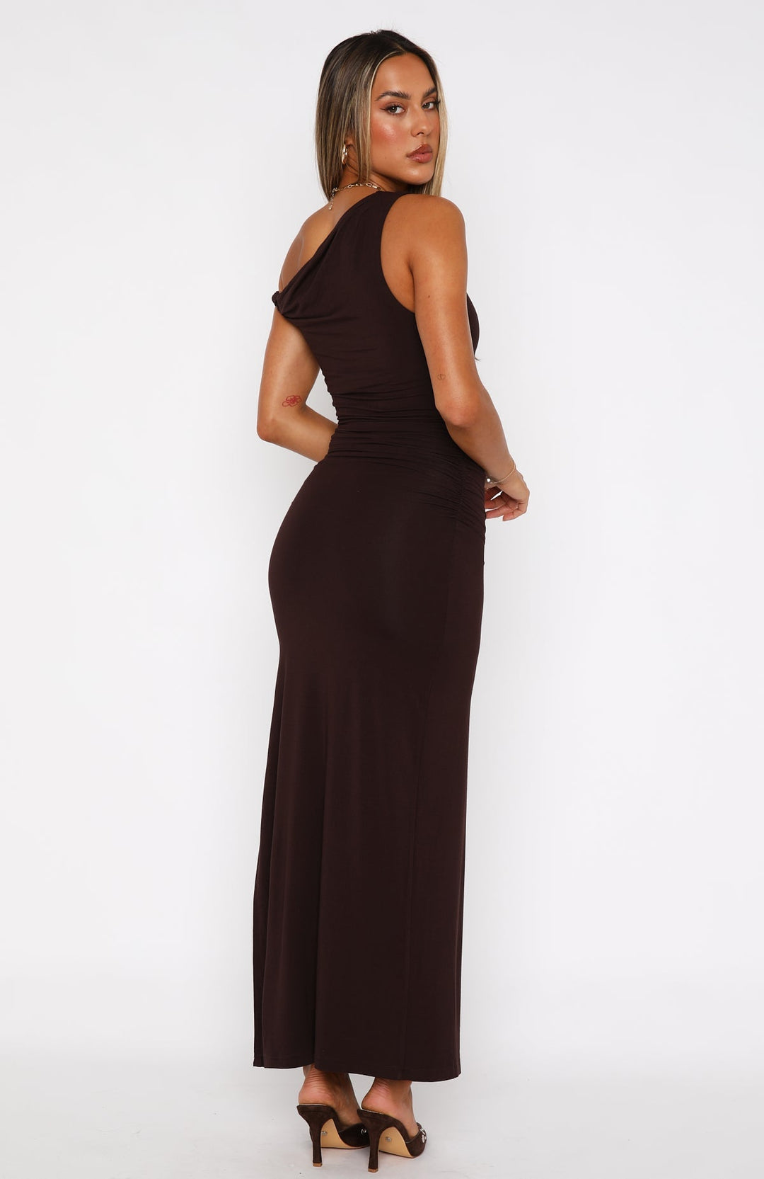 Jade – Rochie de Damă Maxi Elegantă cu Fante Asimetrice
