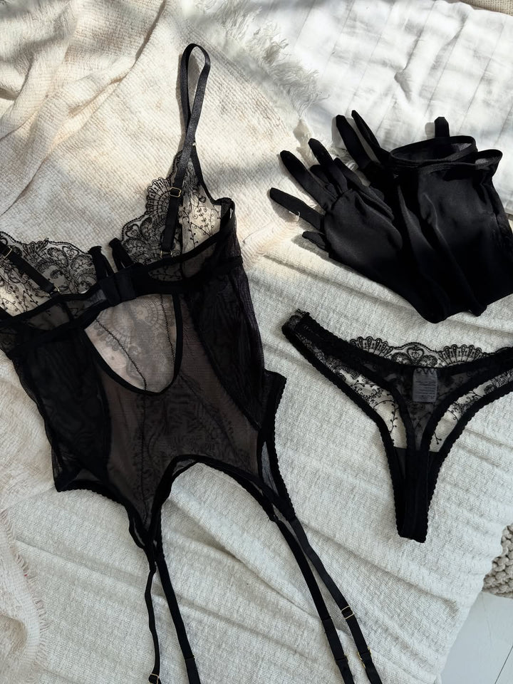 Mila™ | Set de Lenjerie din Dantelă de Lux