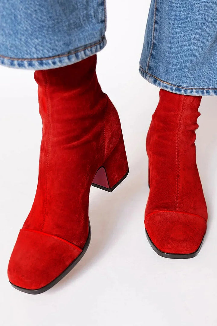 Victoria | Botine Cu Toc Pătrat