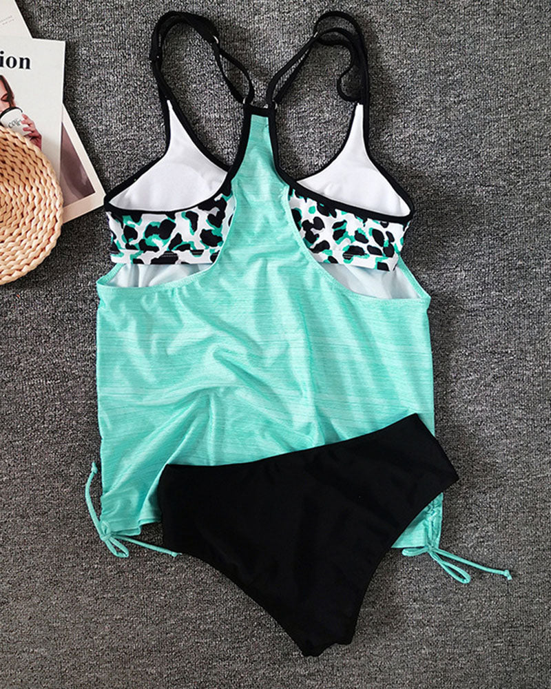 Augustus – Tankini uni cu imprimeu de leopard