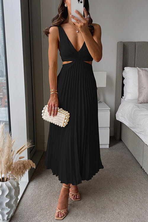Alina – Rochie Midi de Damă Elegantă Plissată