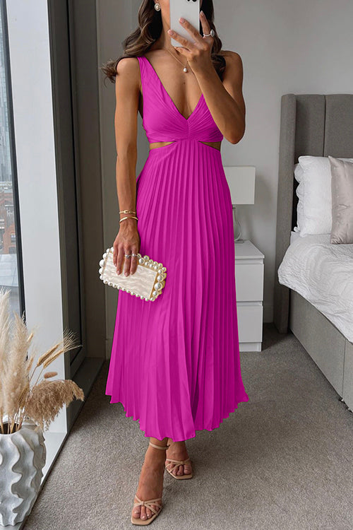 Alina – Rochie Midi de Damă Elegantă Plissată