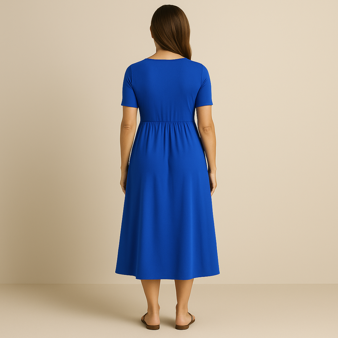Corazon™ | Rochie midi cu decolteu în formă de V