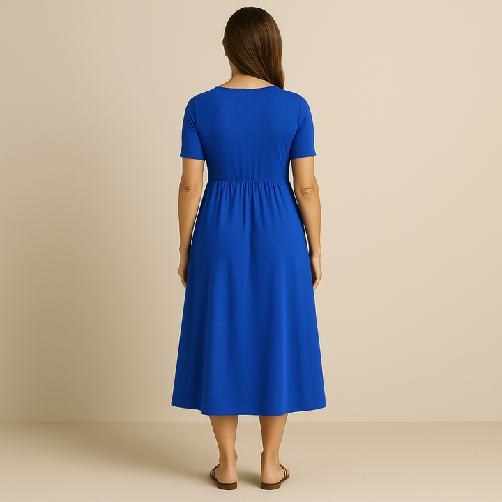 Corazon™ | Rochie midi cu decolteu în formă de V