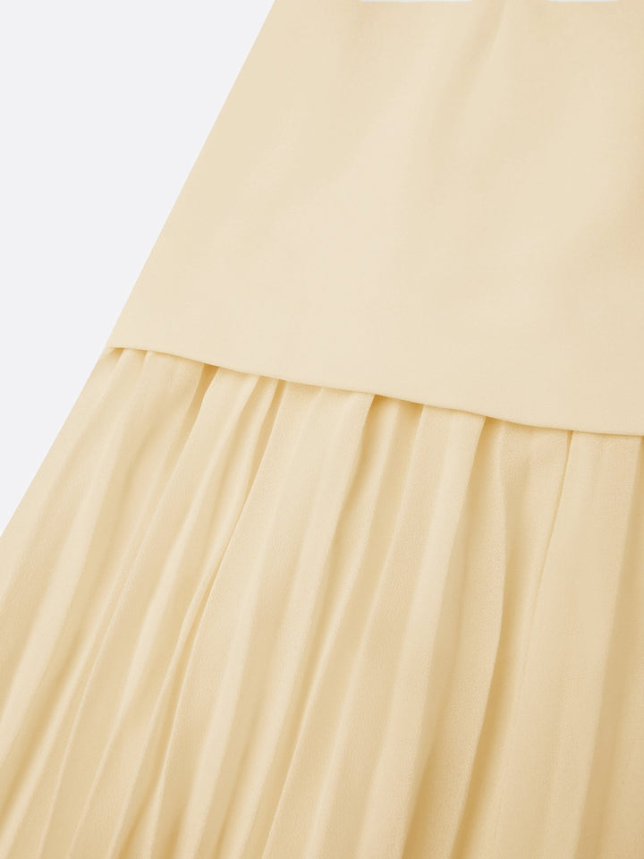 Molly | Rochie lungă plisată