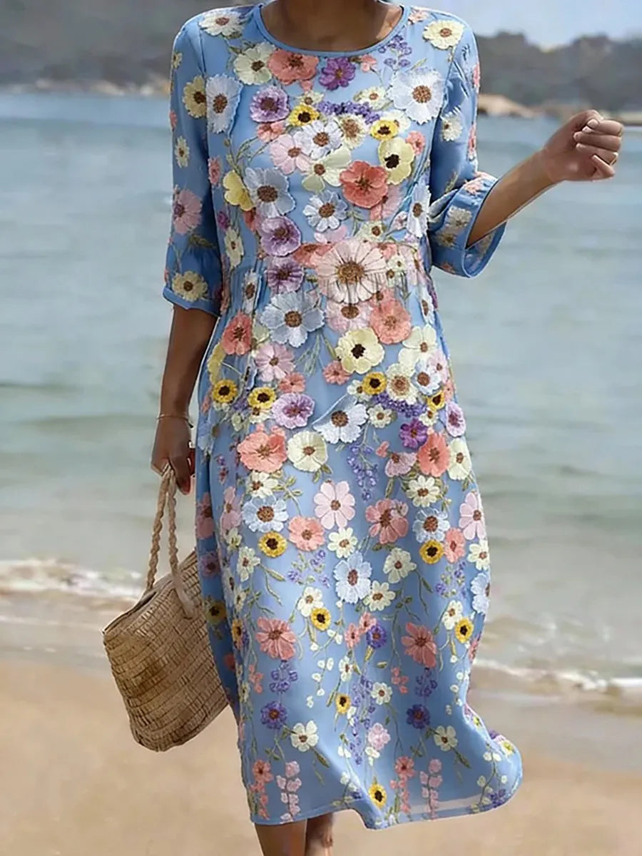 Brooke | Rochie Florală Elegantă