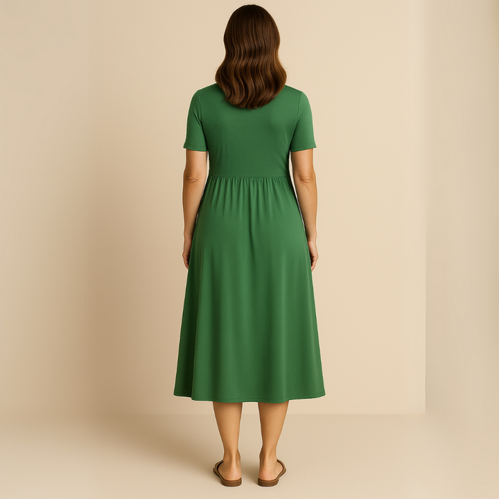 Corazon™ | Rochie midi cu decolteu în formă de V