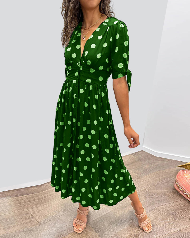 Anna | Rochie de vară cu buline