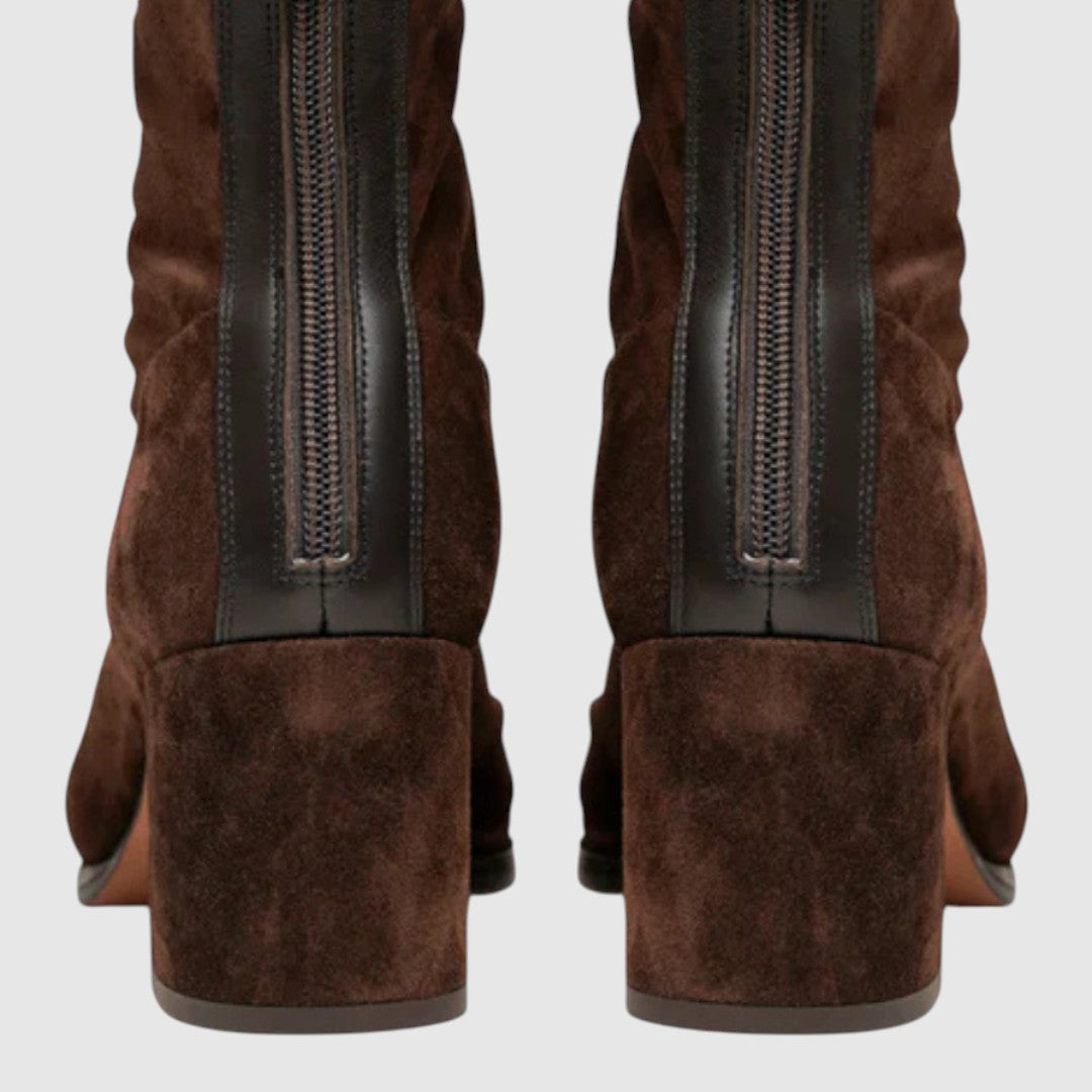 Mara – Botine Elegante din Piele Întoarsă