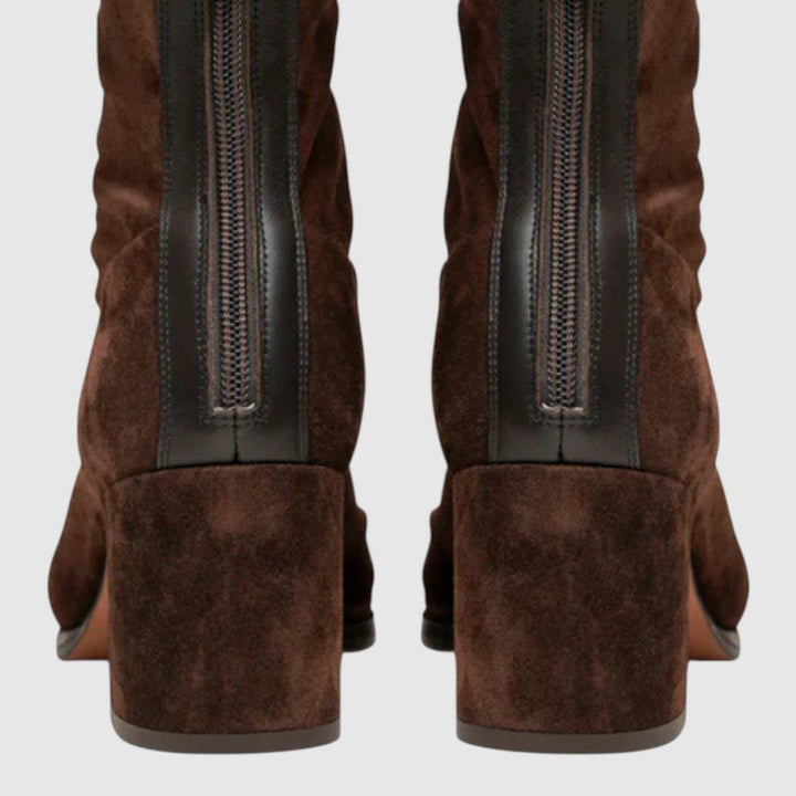 Mara – Botine Elegante din Piele Întoarsă