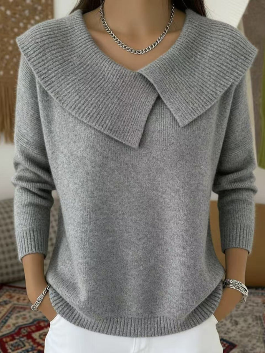 Lucia | Pulover Cald cu Guler Moale