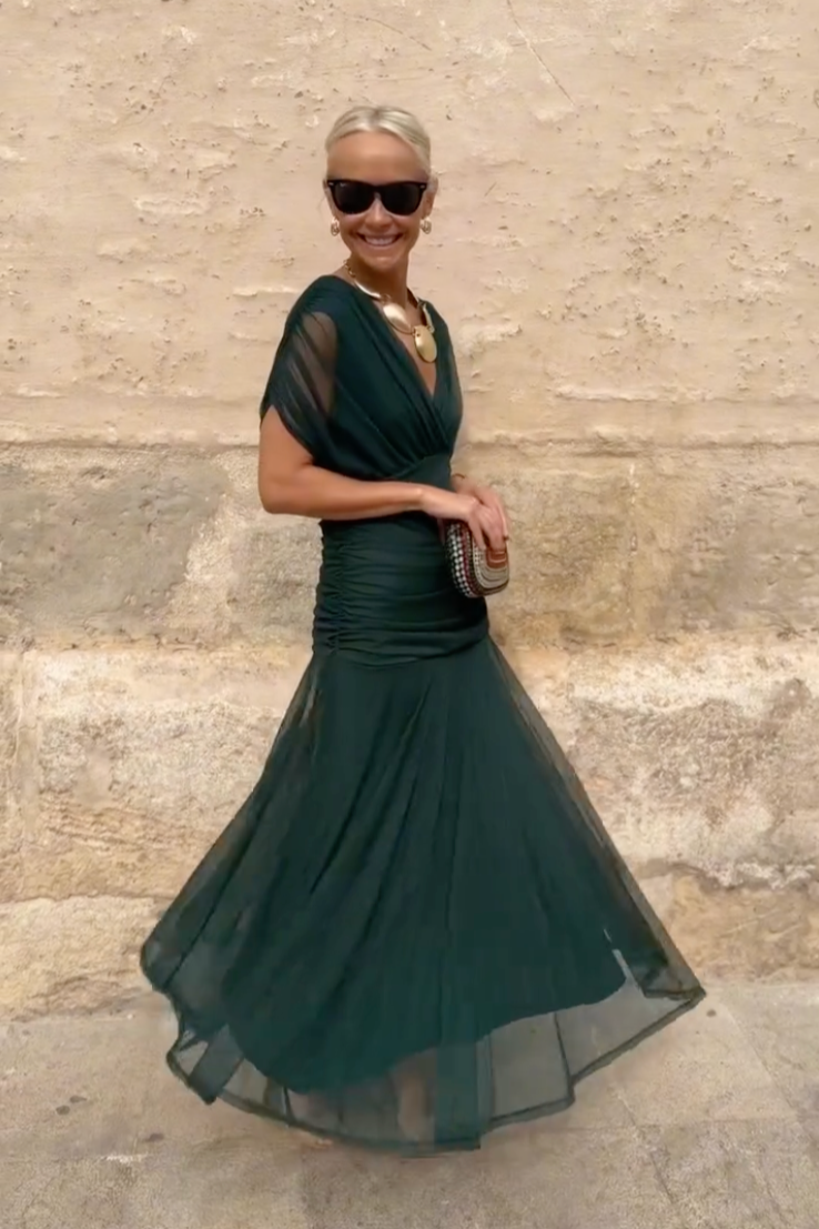 Rochie Luisa cu Decolteu în V