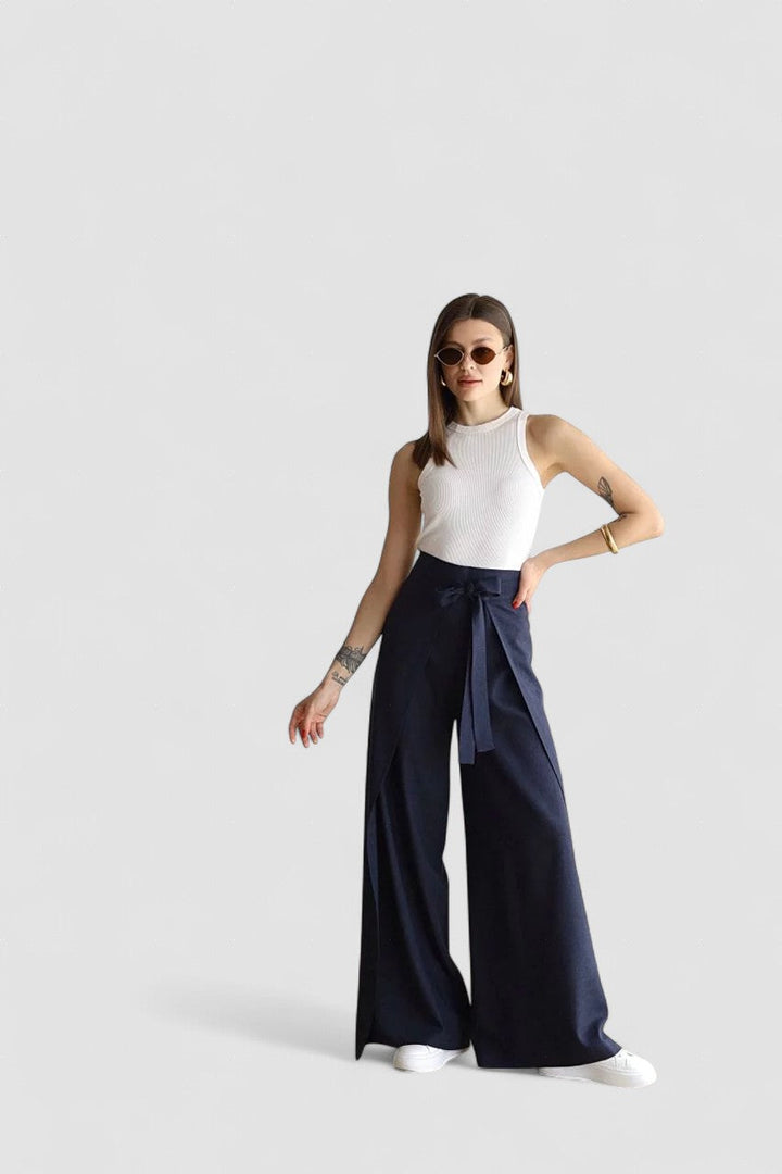 Maelis - Pantaloni Largi din In