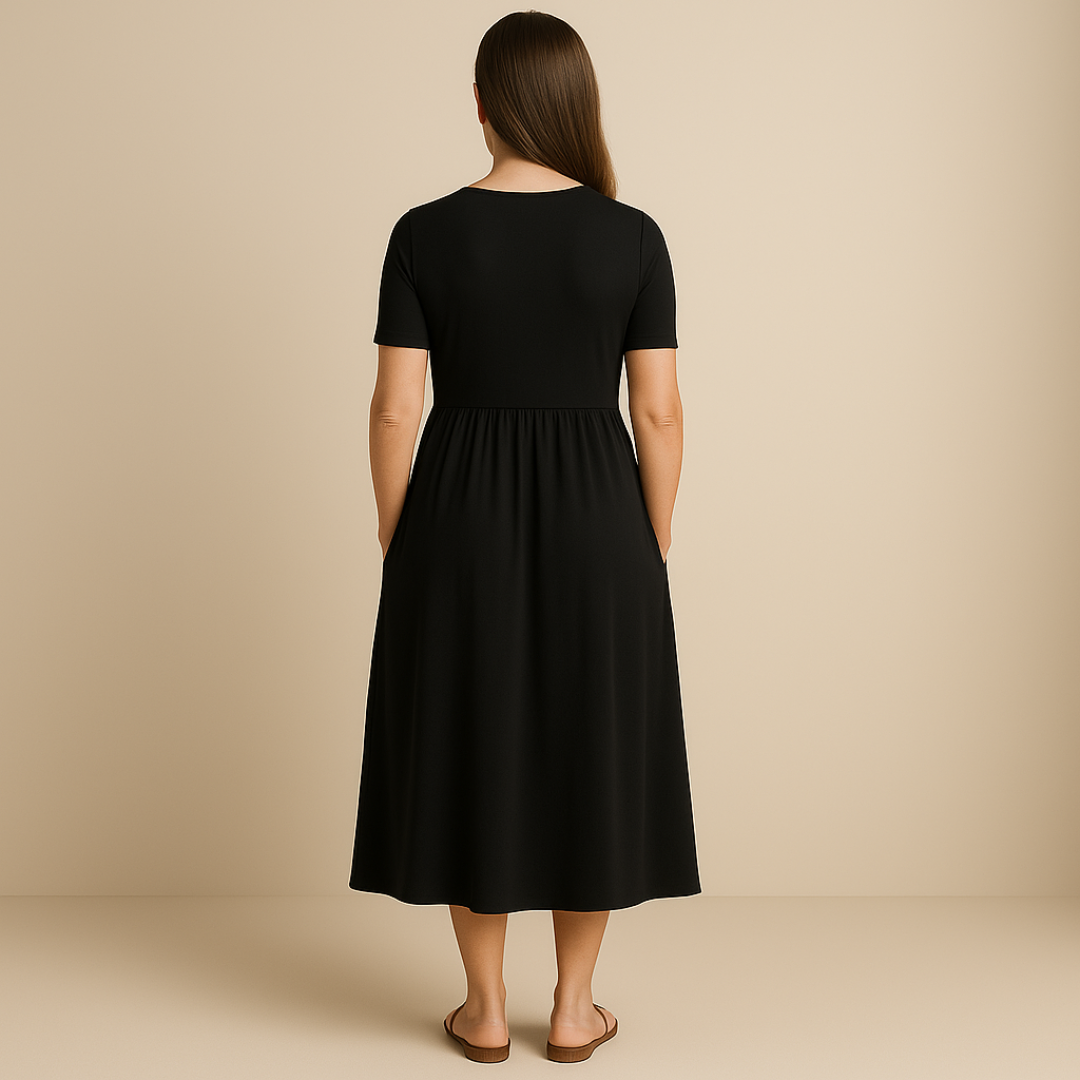 Corazon™ | Rochie midi cu decolteu în formă de V