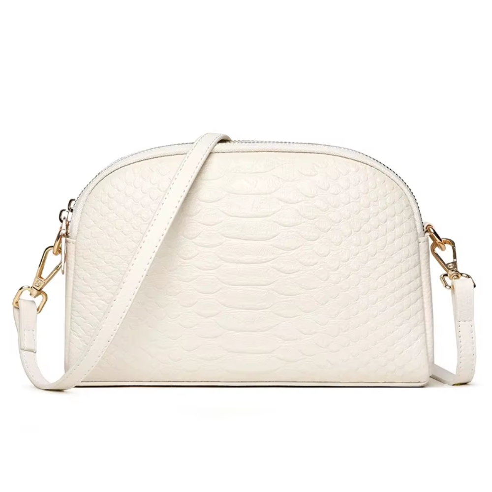 Cora | Belle mini geantă crossbody din piele ecologică cu model crocodil