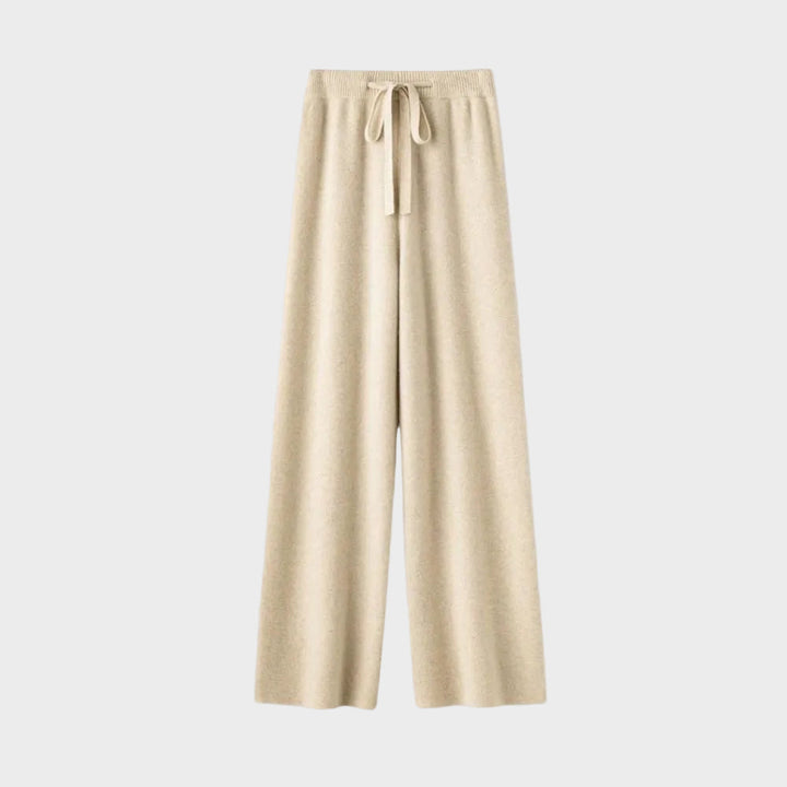 Pantaloni cu Talie Înaltă și Picior Larg