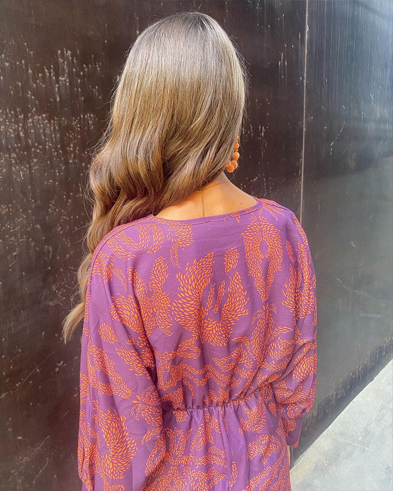 Frieda™ | Rochie midi cu model baroc