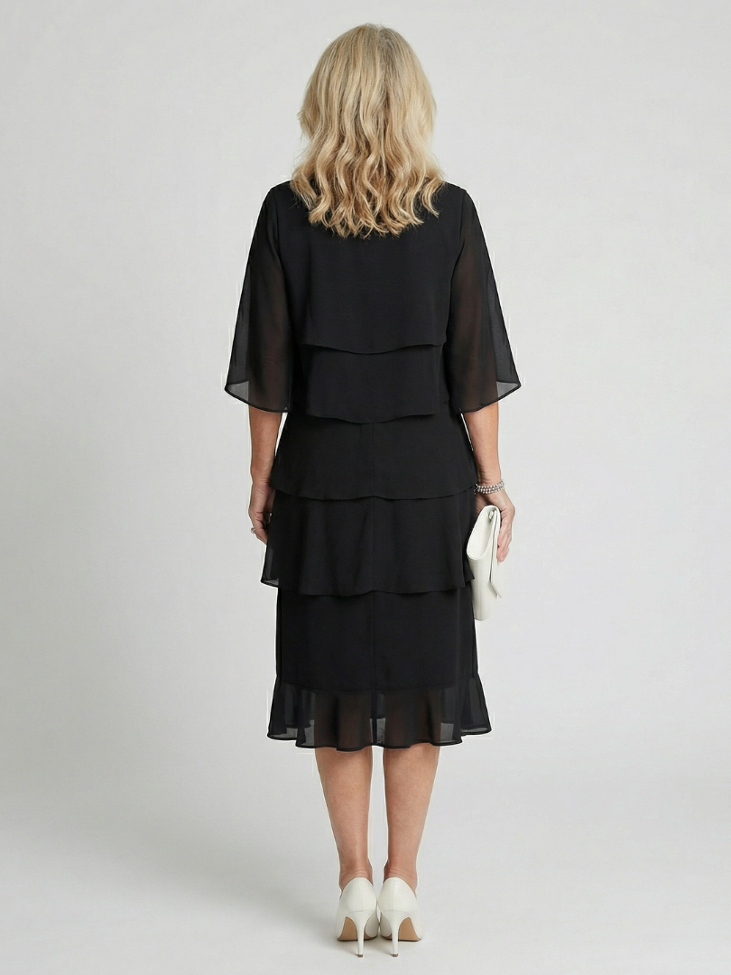 Rózsa | Rochie Midi Stratificată