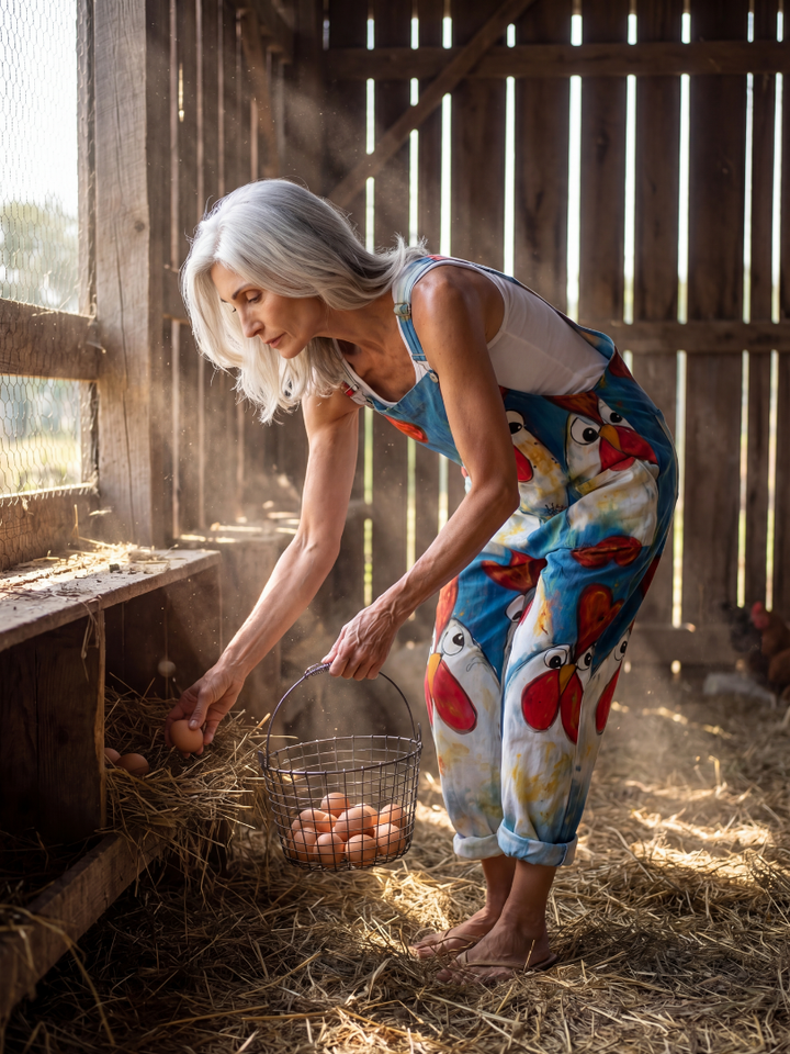 Ilaria | Salopetă cu Motif Jucăuș