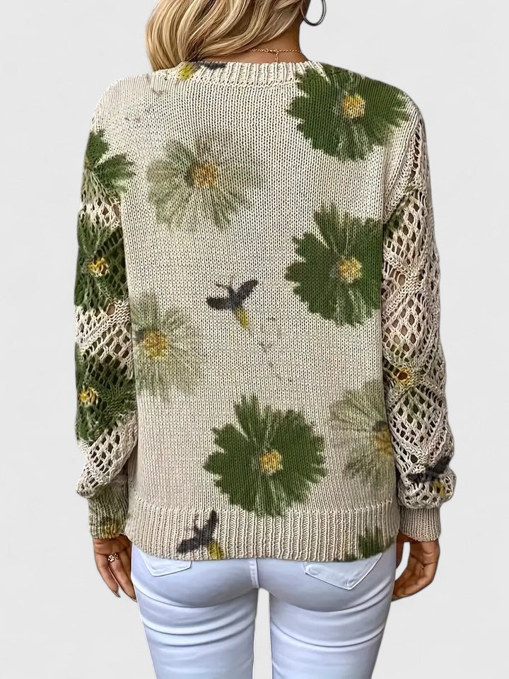 Nia | Pulover Floral Elegant