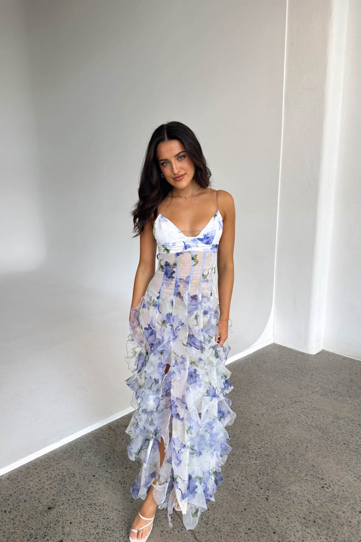 Elora – Rochie de Damă Maxi Brodată Elegantă