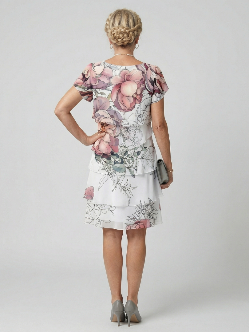 Éva | Rochie Midi Florală Unis