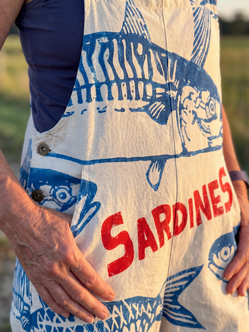 Zuri | Salopetă cu Motif de Pește