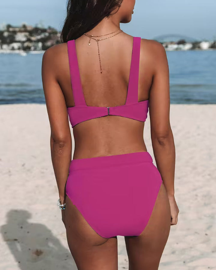 Hilde – Costum de baie simplu cu talie înaltă