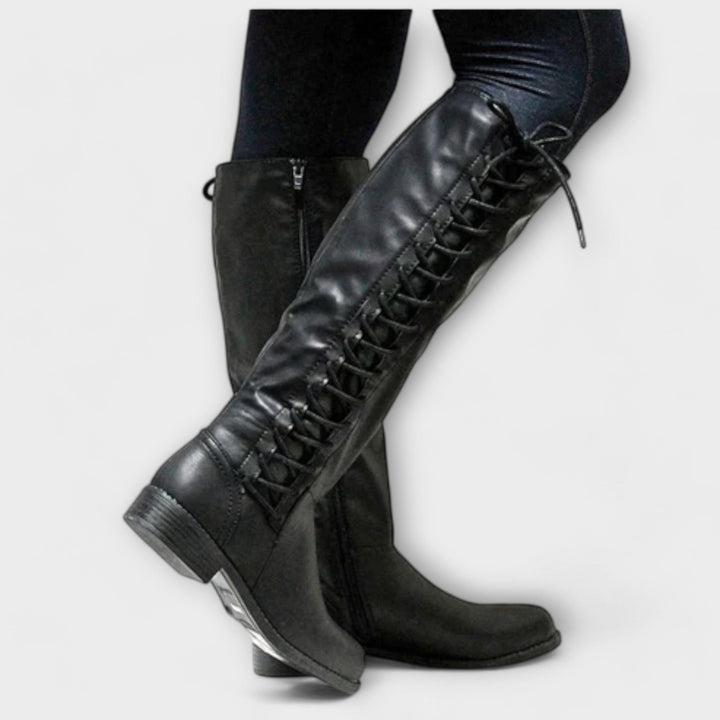 Karla - Botine elegante cu șireturi