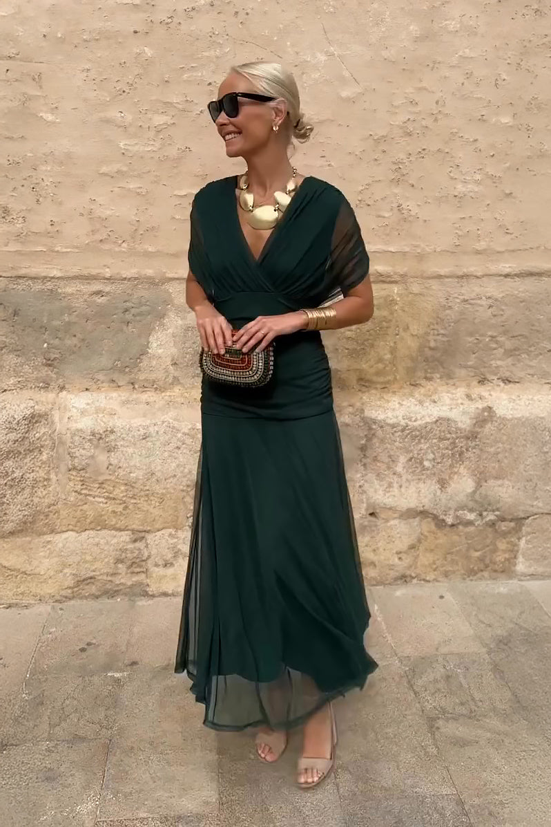Rochie Luisa cu Decolteu în V