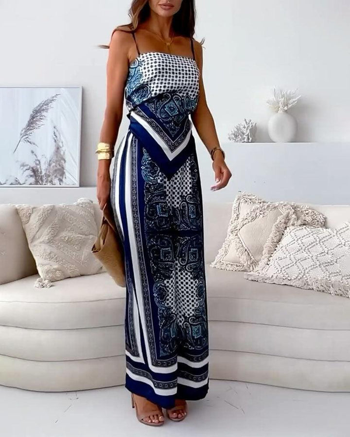 Helen | Set Elegant cu Talie Înaltă și Pantaloni pentru Vară