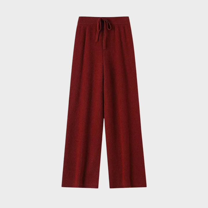 Pantaloni cu Talie Înaltă și Picior Larg