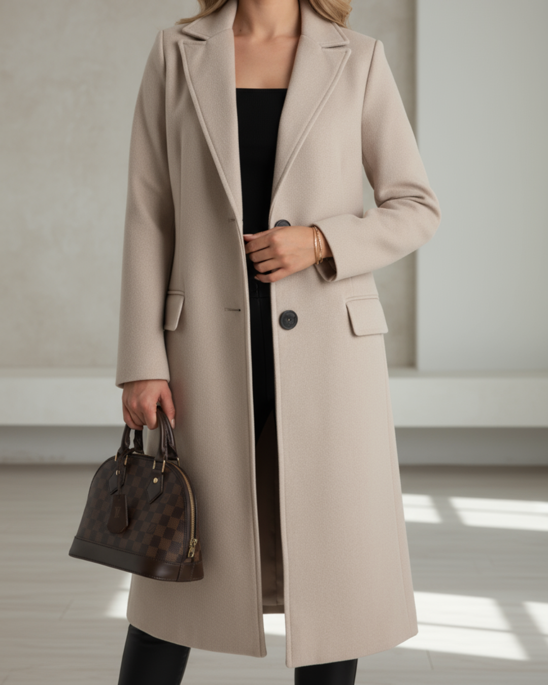 Judith | Palton lung elegant din lână