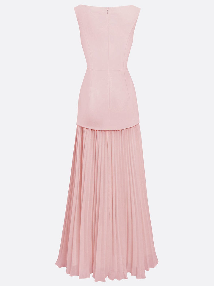 Molly | Rochie lungă plisată