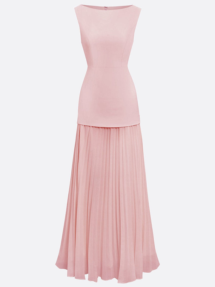 Molly | Rochie lungă plisată