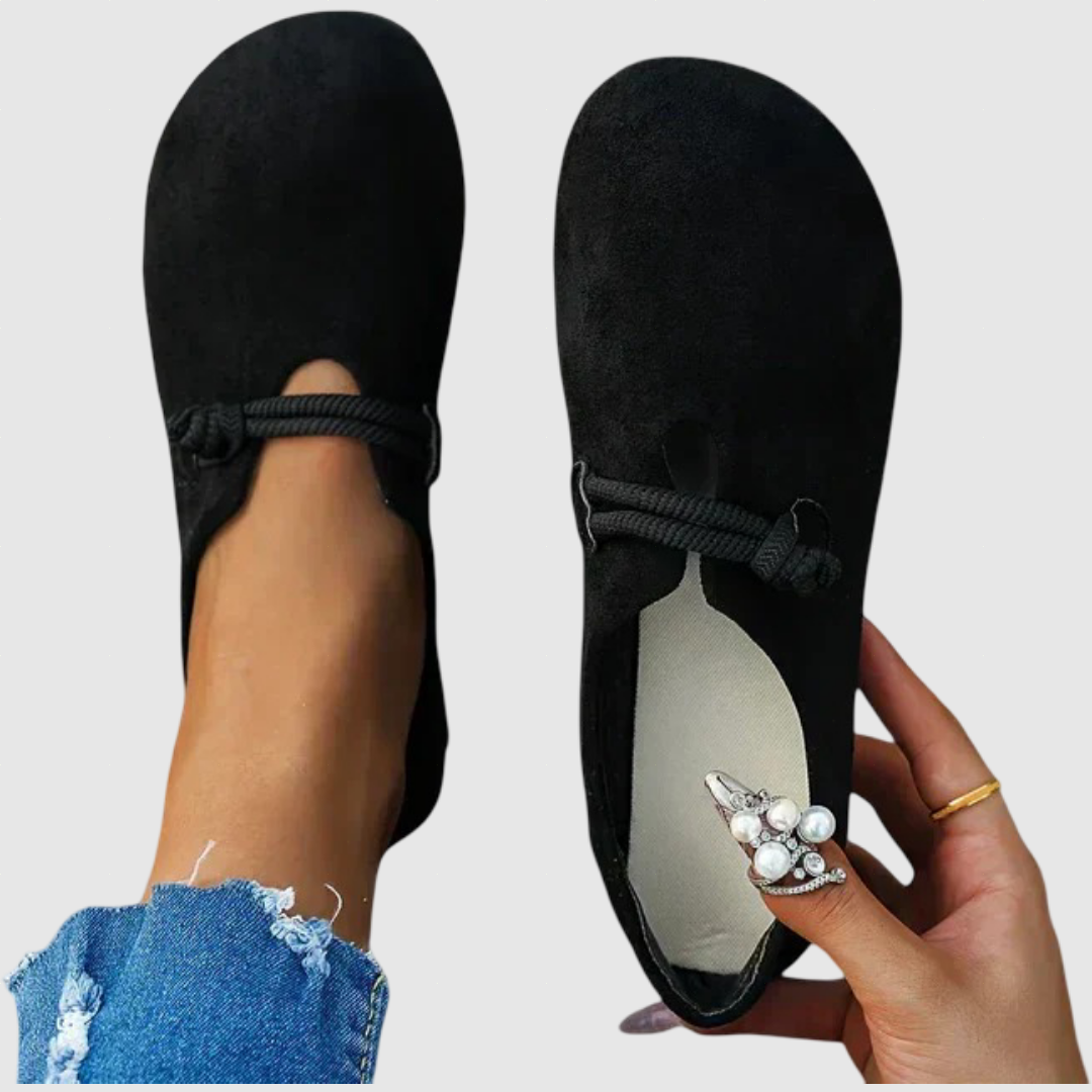 Elena – Balerini eleganțe din piele întoarsă