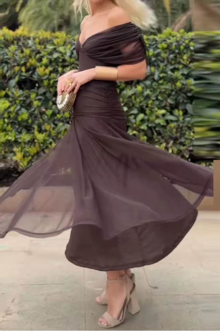 Rochie Luisa cu Decolteu în V