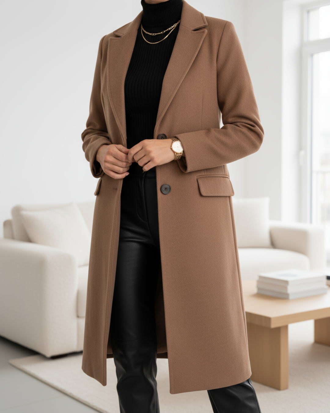 Judith | Palton lung elegant din lână