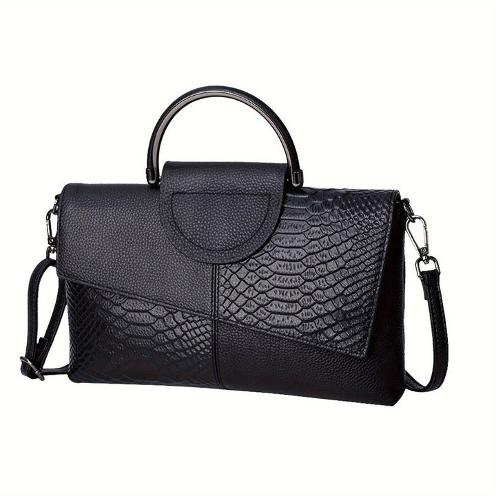 Cassandra | Geantă cu Model de Crocodil Opulent