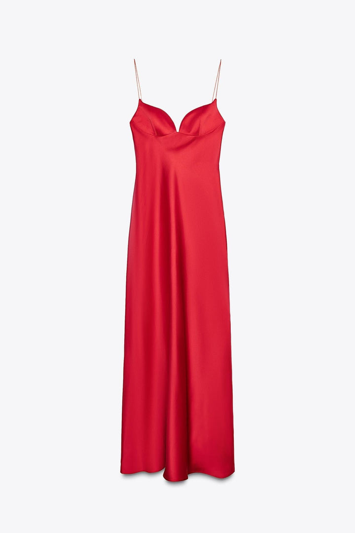 Eska – Rochie Maxi de Damă Elegantă din Satin