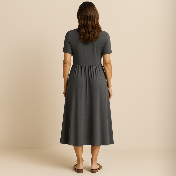 Corazon™ | Rochie midi cu decolteu în formă de V