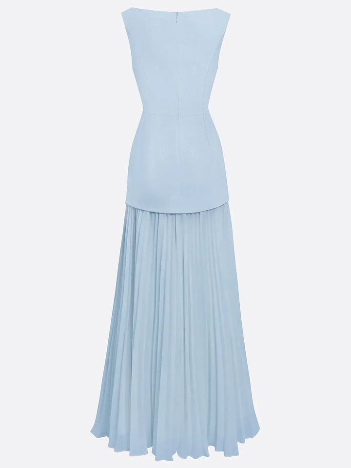 Molly | Rochie lungă plisată