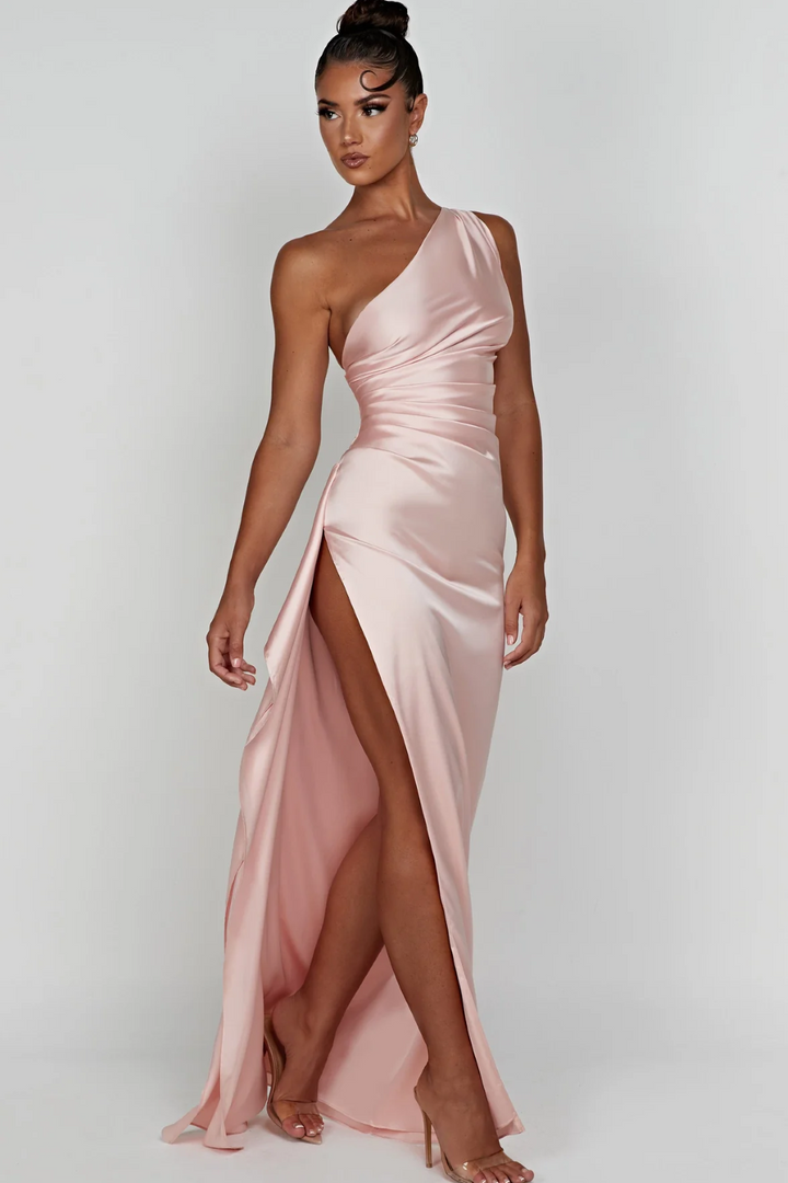 Aine | Rochie Asimetrică din Satin