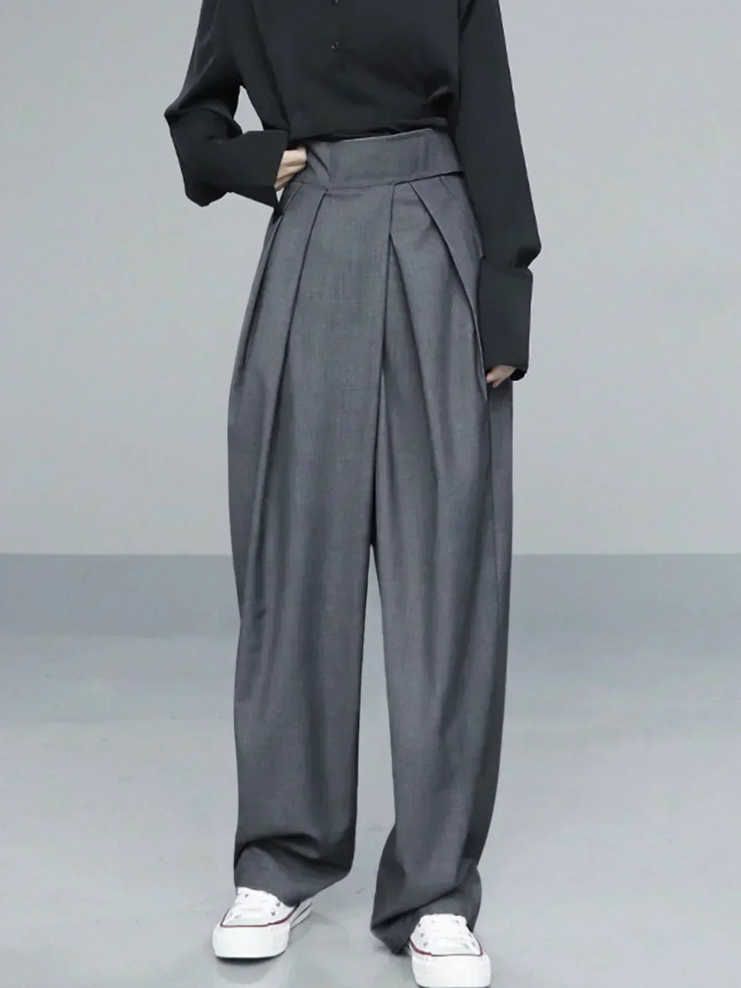 Pantaloni Largi cu Velcro