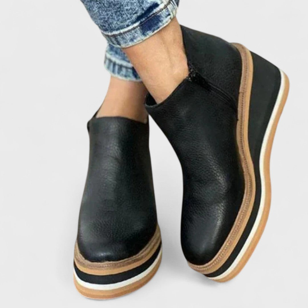 Alina - Botine ortopedice din piele
