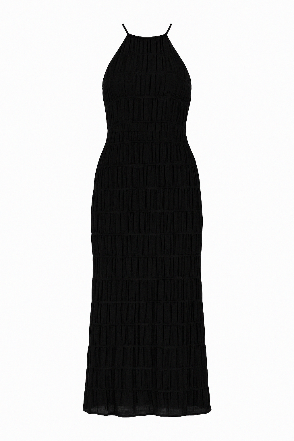 Cyara – Rochie de Damă Maxi Neagră Elegantă Halter