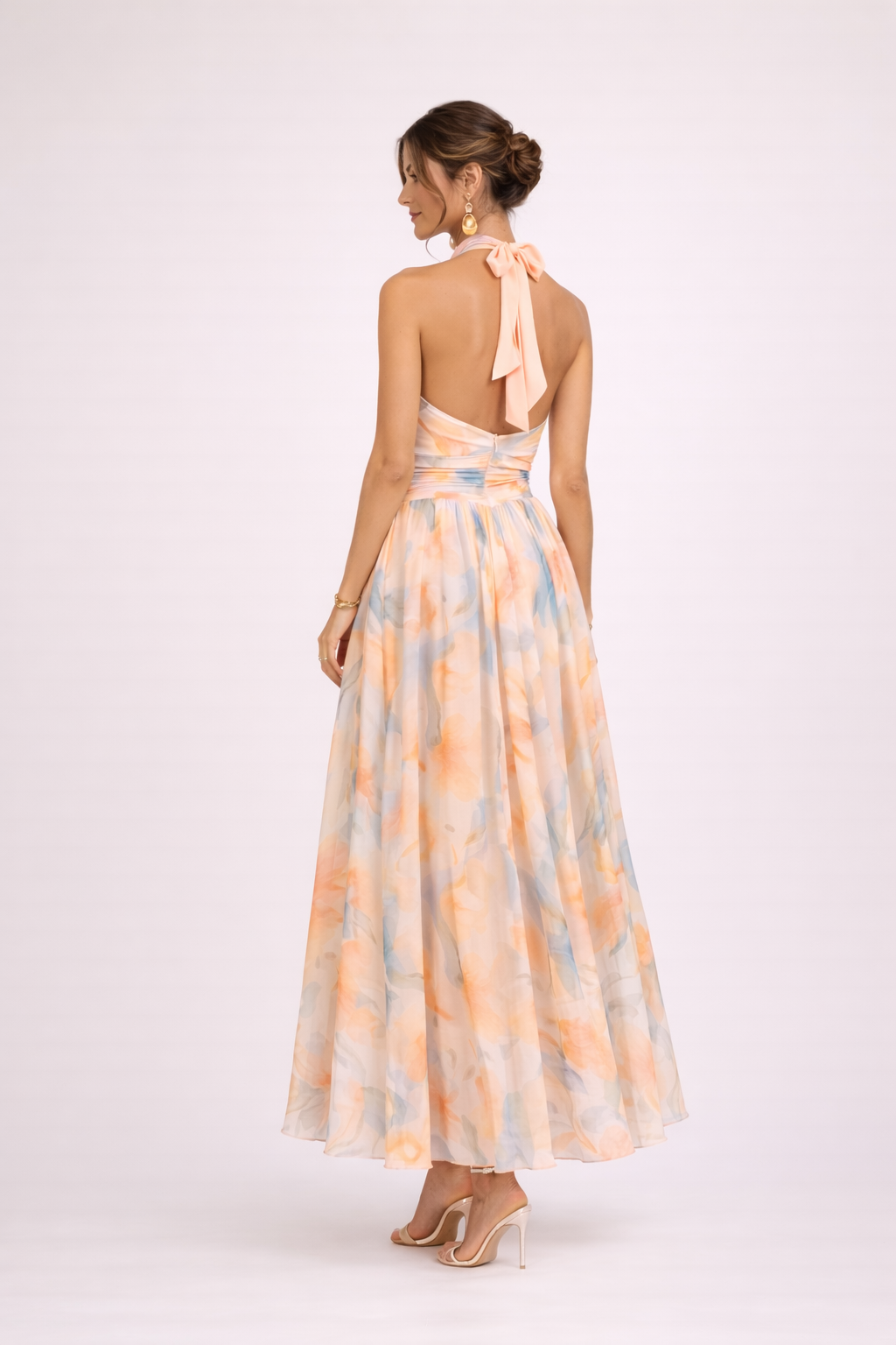 Ioana | Rochie Halter Acuarelă