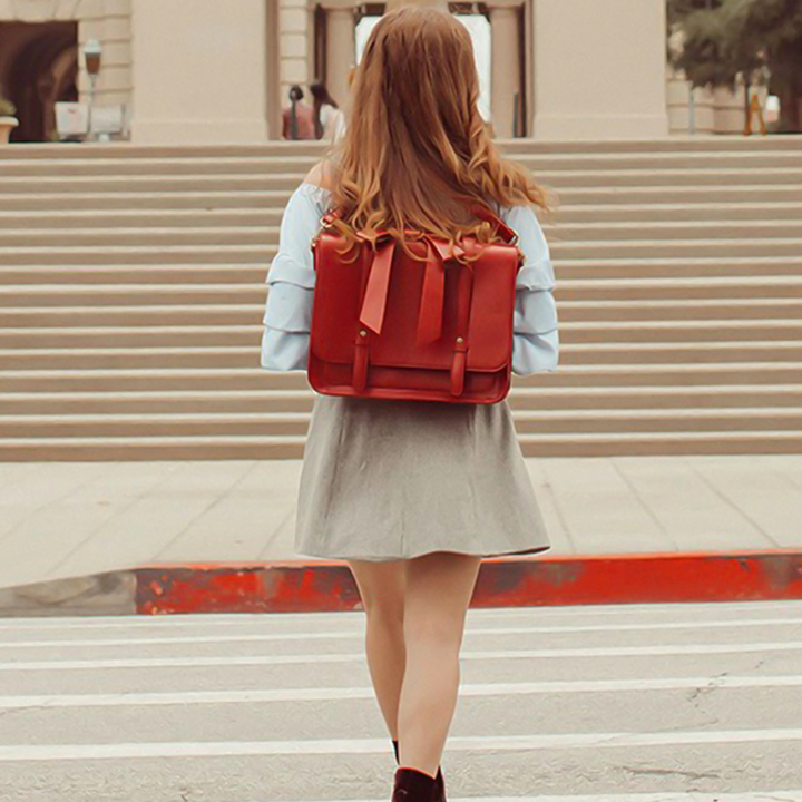 Knoten | Sac Retro Twist în Bleu-Rose